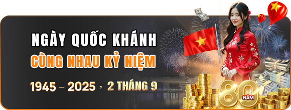 Mừng ngày quốc khánh 13WIN